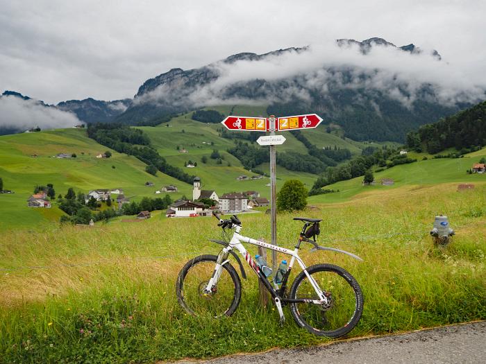 MTB 7-Seen-Cross / Transalp vom Unterallgäu zum Lago Maggiore und zum Gardasee, Untwegs zur Schwägalp