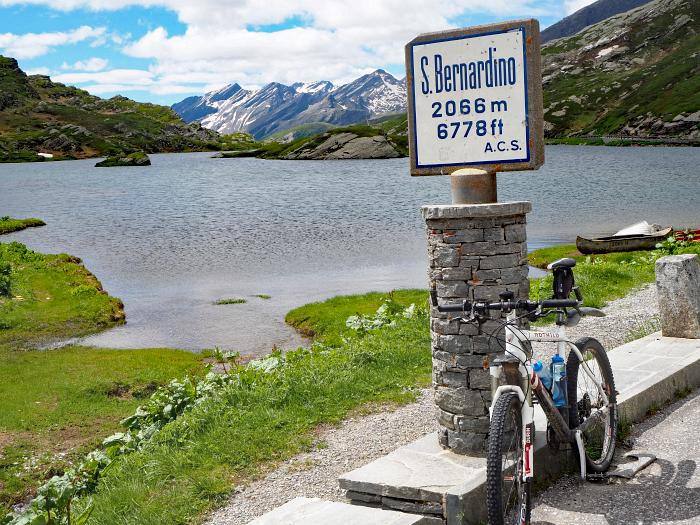 MTB 7-Seen-Cross / Transalp vom Unterallgäu zum Lago Maggiore und zum Gardasee, San Bernardino Pass