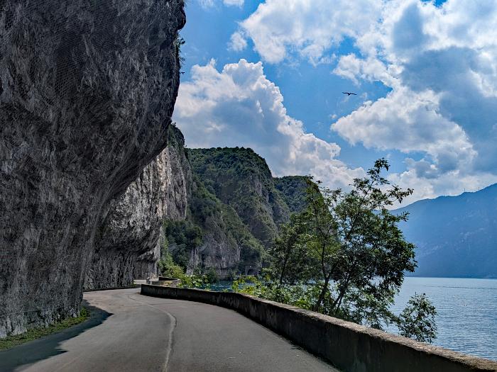 MTB 7-Seen-Cross / Transalp vom Unterallgäu zum Lago Maggiore und zum Gardasee, Uferradweg zwischen Pisogne und Marone am Iseosee