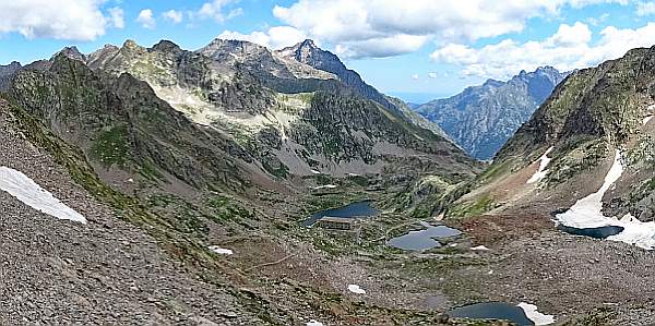 MTB Westalpencross 2018, Panorama beim Bassa Druos, 2628 m